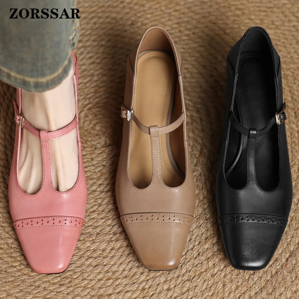 Men Shoes Elegant - 플러스 사이즈 34-41 여성용 소가죽 조각
