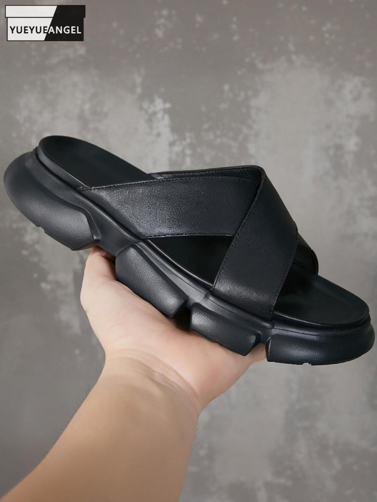 Men Shoes Size Chart - 트렌디 남성 소 가죽 플랫폼 높이