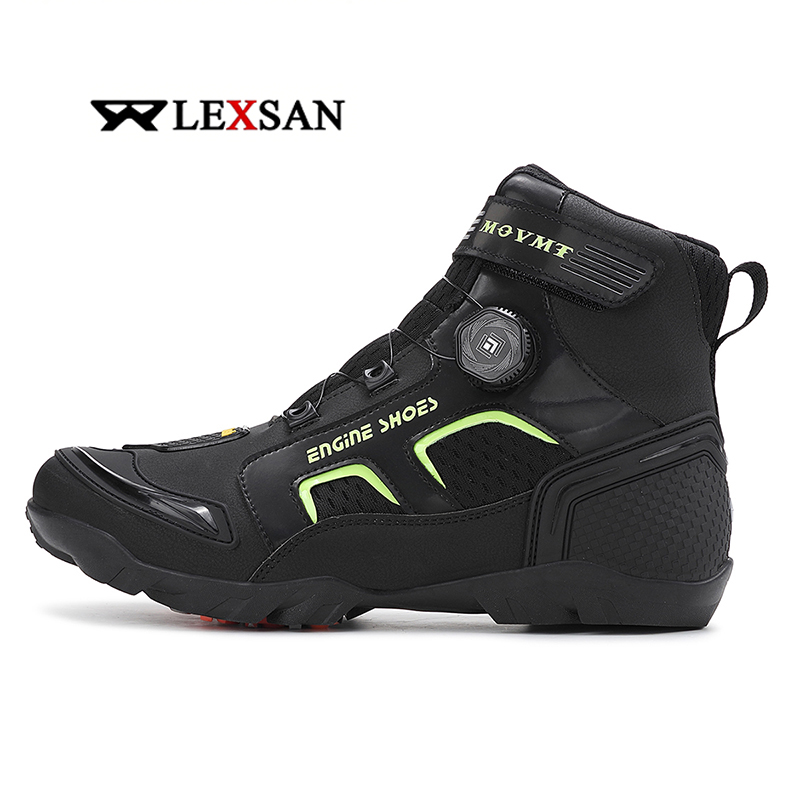 Men Shoes Type - 렉스산 오토바이 부츠 남성 가죽 모토스
