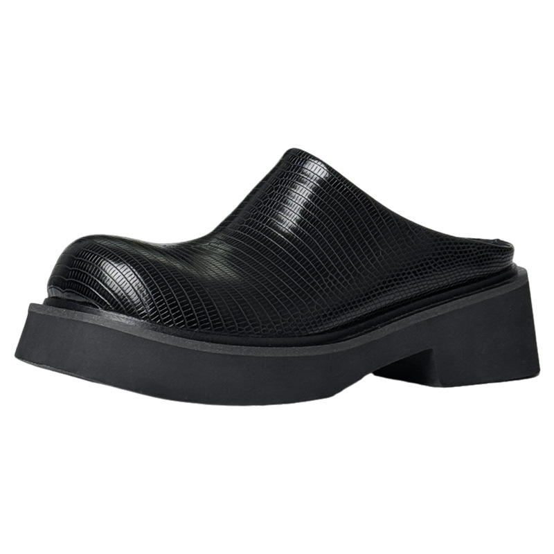 Men Shoes Elegant - 6cm 높이 남성 패션 슬리퍼 고급