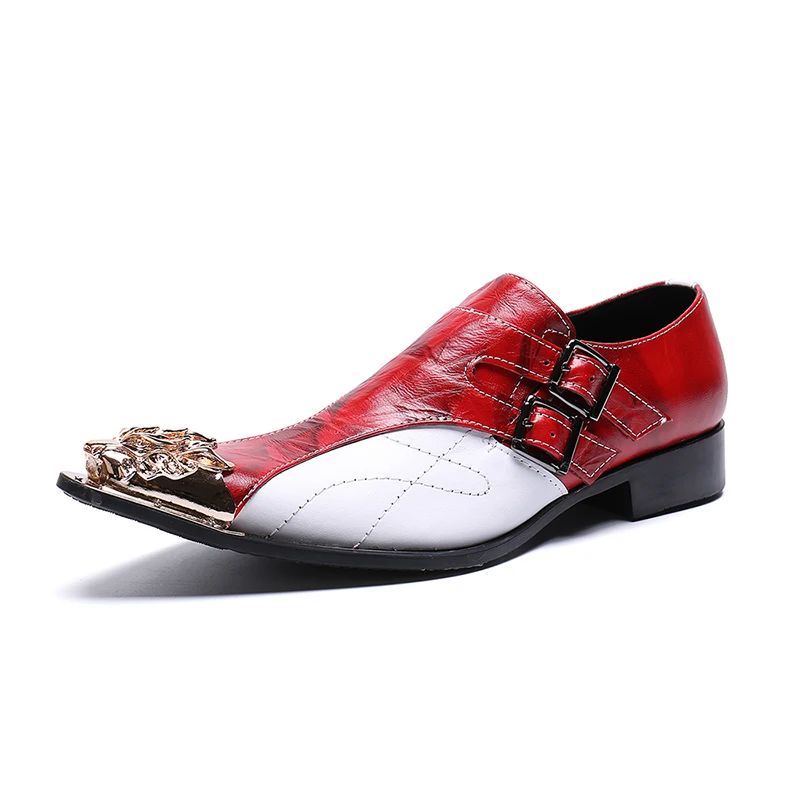 Men Shoes Elegant - 럭셔리 남자 정품 가죽로 퍼스 레트로