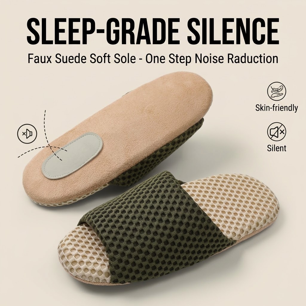 Men'S Shoes To Women'S Size - 남녀공용 실내용 슬리퍼, 소음 감소 기능,