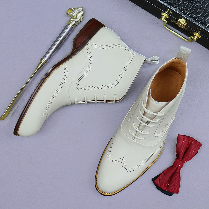 Men Shoes Elegant - 우아한 남성용 정품 가죽 첼시 부츠