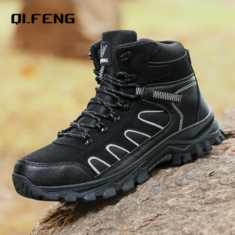 Men Shoes Type - 새로운 남성용 오버사이즈 하이탑 부츠 겨울