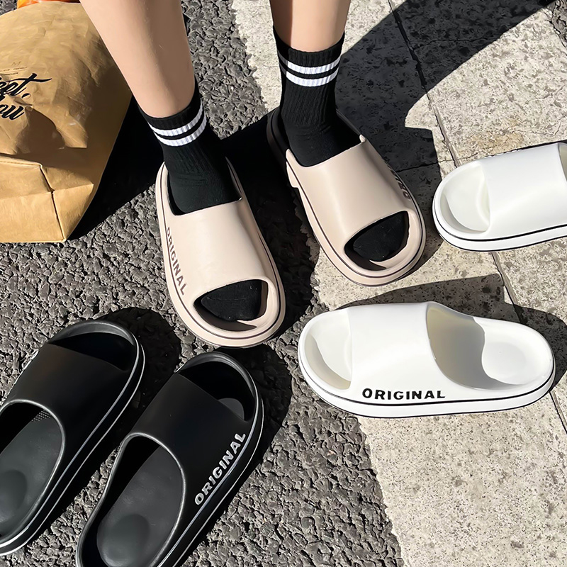 Men'S Shoes To Women'S Size - 남성용 두꺼운 밑창 실내 욕실 미끄럼
