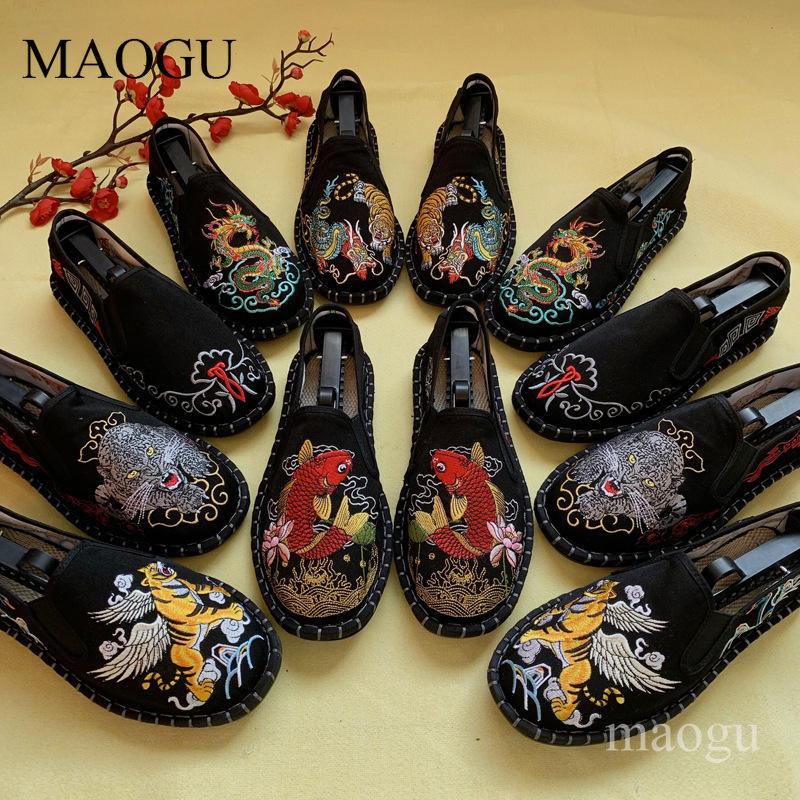 Men'S Shoes Dress Casual - 유니섹스 중국 스타일 자수 슬립온 신발