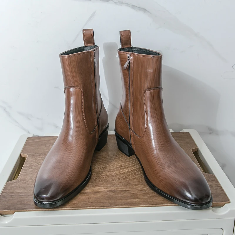 클래식 편안한 앵클 부츠 패션 남성 캐주얼 가죽 첼시  - Men'S Shoes Dress Casual 리뷰 및 가격
