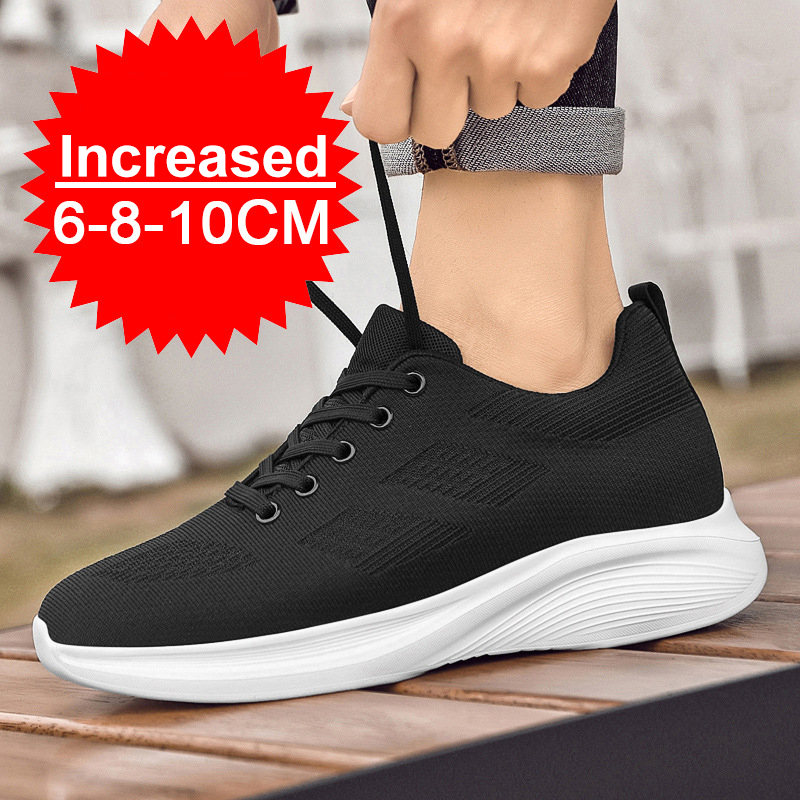 플라잉 위빙 통기성 8/10cm 키높이 효과가 있는 남 - Men Shoes Size Chart 리뷰 및 가격