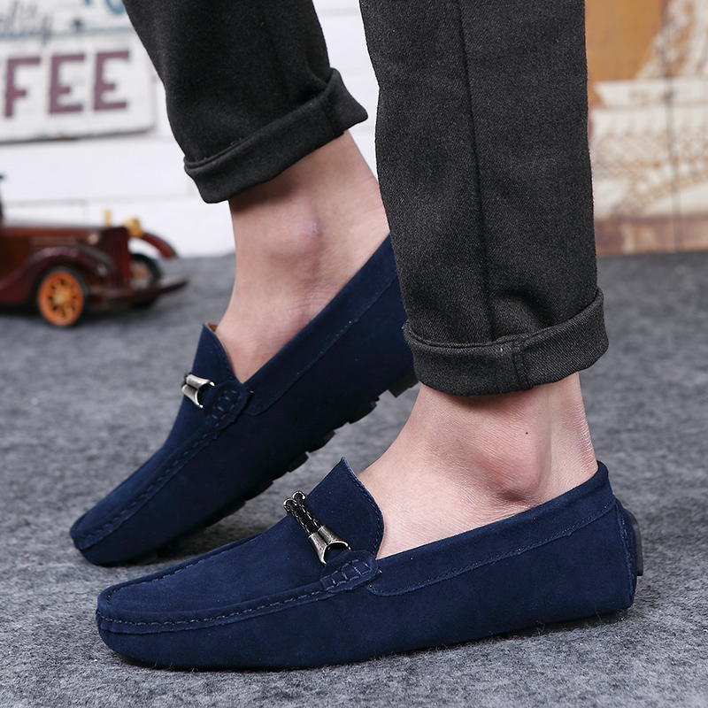 핫세일 남성 스웨이드 가죽 신발 야외용 편안한 캐주얼  - Men Shoes Sale 리뷰 및 가격