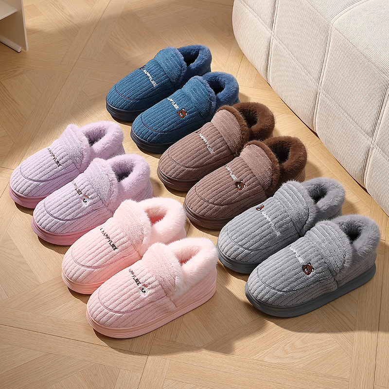 겨울용 따뜻한 슬리퍼 여성 남성용 4cm 두께 플랫폼  - Men Shoes H&M 리뷰 및 가격