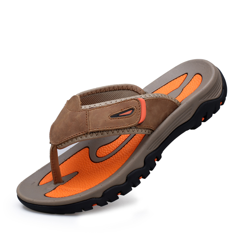 여름 핫세일 가죽 슬리퍼 남성 플립플랍 비치 슈즈 플러 - Men Shoes Sale 리뷰 및 가격