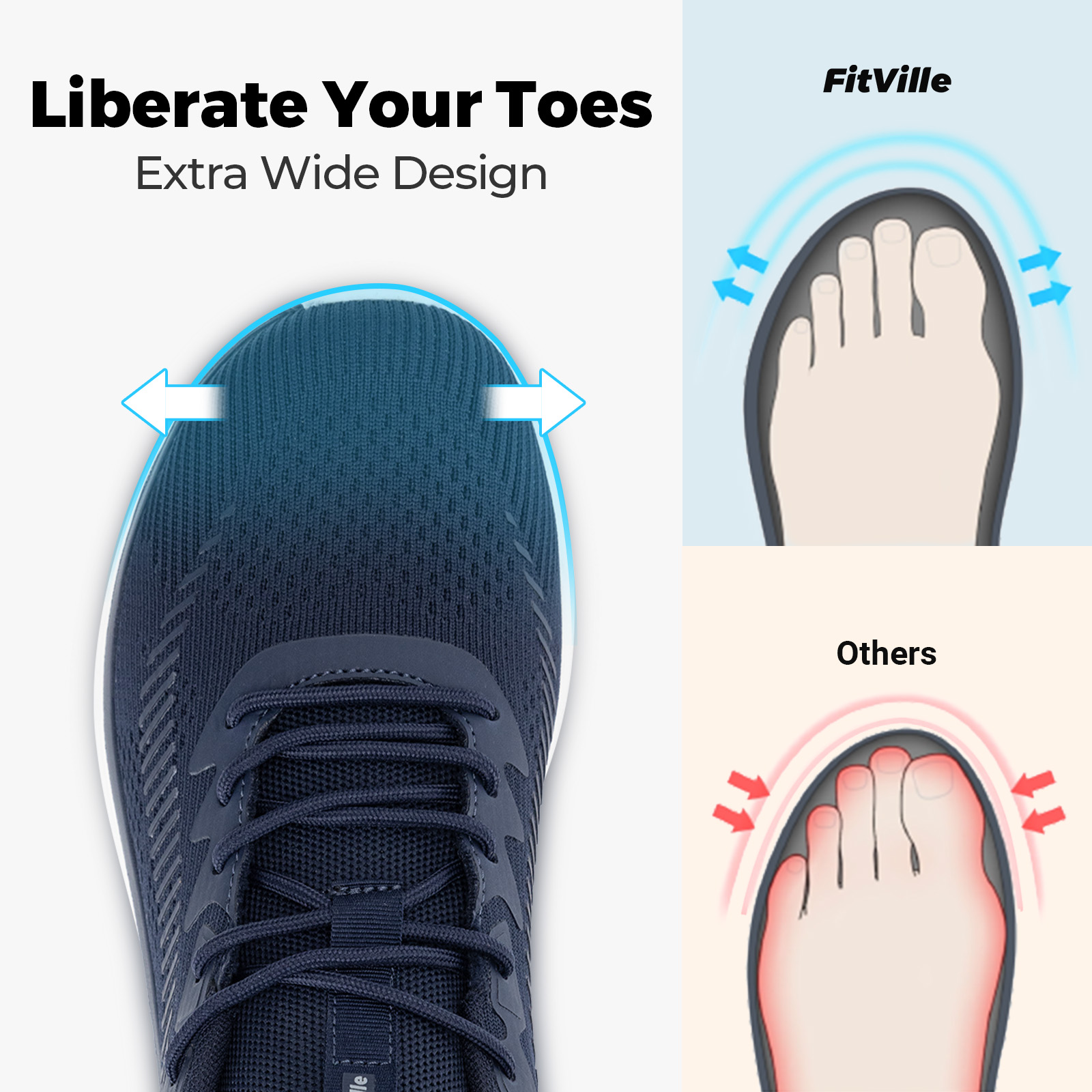 FitVille 남성용 운동화 경량 와이드 남성용 운동 - Men Shoes Size Chart 리뷰 및 가격