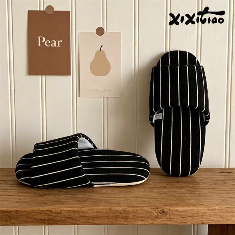 XIXITIAO 스트라이프 실내 슬리퍼 여성 남성 사계 - Men'S Shoes To Women'S Size 리뷰 및 가격