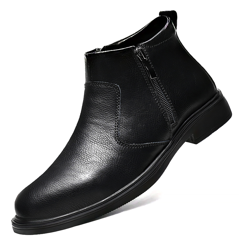 남성용 가을 겨울 신상 하이탑 가죽 신발, 지퍼가 달린 - Men'S Shoes Dress Casual 리뷰 및 가격