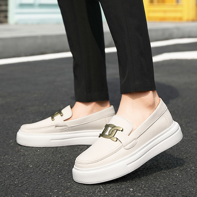 핫 화이트 가죽 캐주얼 신발, 럭셔리 여성 모카신 가죽 - Men Shoes Elegant 리뷰 및 가격