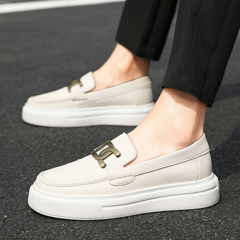 핫 화이트 가죽 캐주얼 신발, 럭셔리 여성 모카신 가죽 - Men Shoes Elegant 리뷰 및 가격