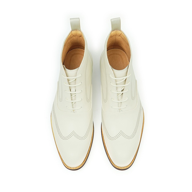 우아한 남성용 정품 가죽 첼시 부츠 고급 수제 편안한  - Men Shoes Elegant 리뷰 및 가격