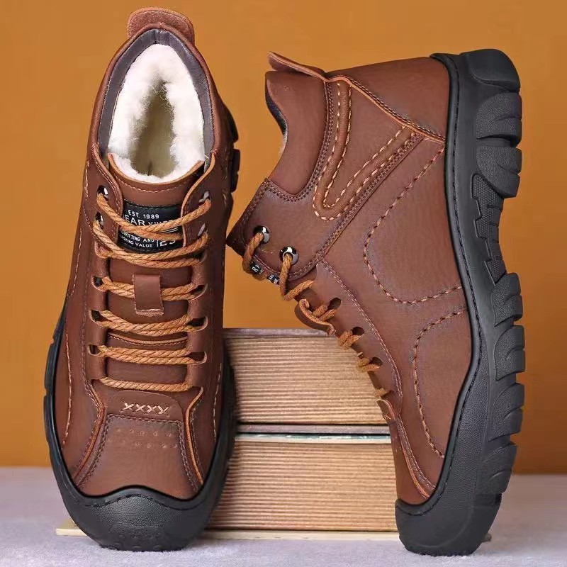 남성 부츠 레이스업 앵클 부츠 신상 겨울 플러시 남성  - Men Shoes Office 리뷰 및 가격