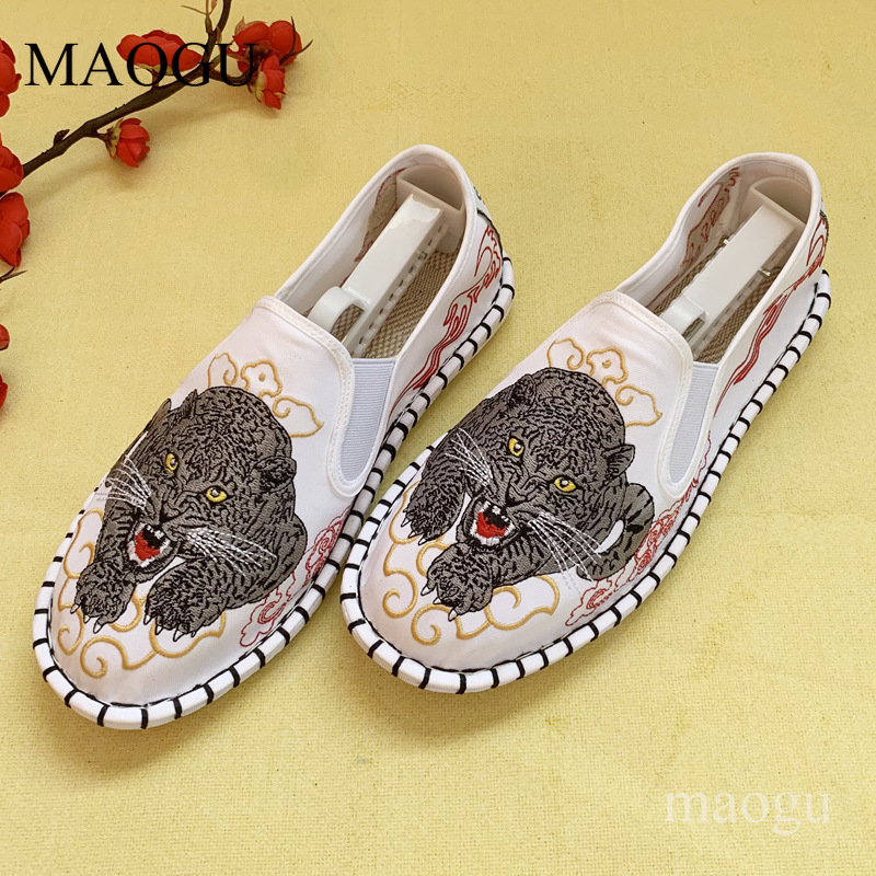 유니섹스 중국 스타일 자수 슬립온 신발 드래곤 타이거  - Men'S Shoes Dress Casual 리뷰 및 가격