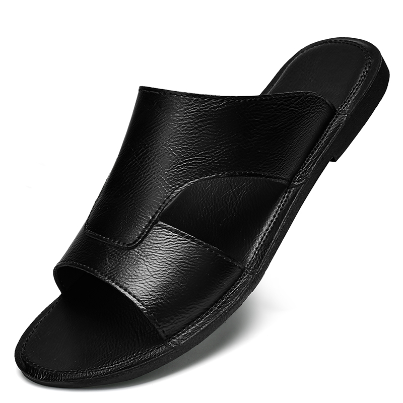 남성용 블랙 브라운 플랫 힐 PU 아웃도어 비치 슈즈  - Men'S Shoes In Style 리뷰 및 가격