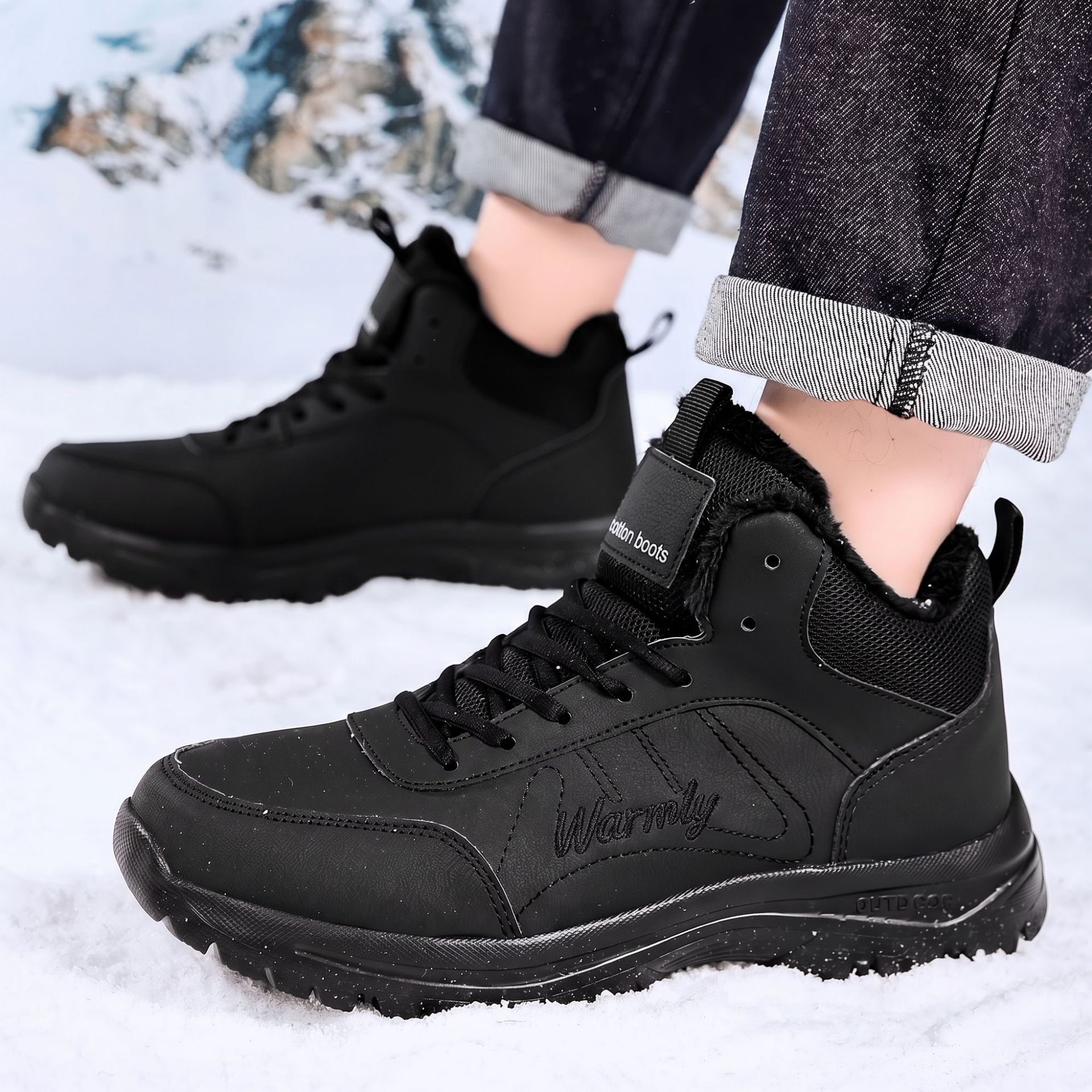 겨울철 야외 하이킹에 적합한 두꺼운 벨벳 안감의 남성용 - Men'S Shoes Dress Casual 리뷰 및 가격