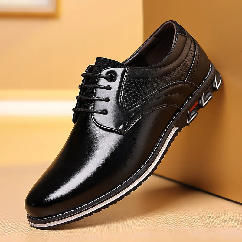레트로 남자 비즈니스 가죽 신발 남자를위한 패션 캐주얼 - Men Shoes Elegant 리뷰 및 가격