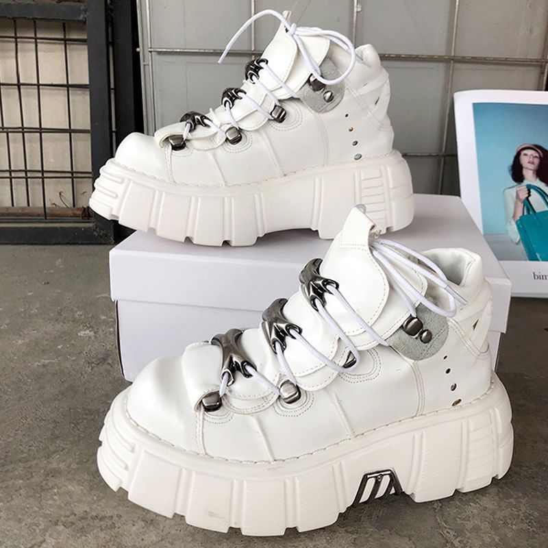 2026 여성 고스 가죽 헤비메탈 머핀 펑크 플랫폼 다 - Men Shoes Size Chart 리뷰 및 가격